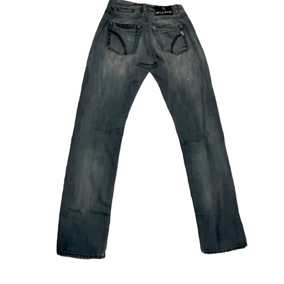 Williams Wilson Italy Women's Baggy Tapered Straight Leg Jeans‎ 26 X 33 - Picture 4 of 9